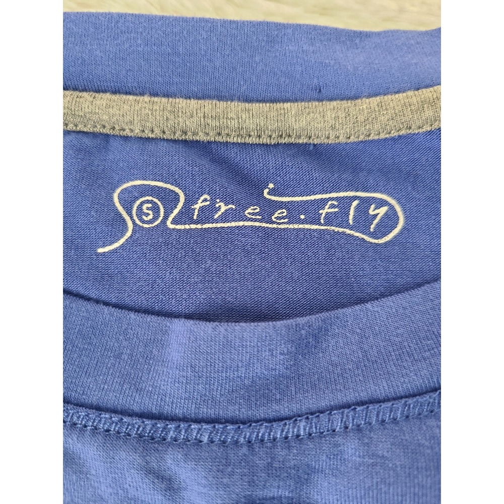 Free Fly Fayettechill Bamboo Long Sleeve Sun Shirt Blue Thumbholes Womens Small - Picture 4 of 7